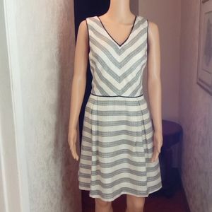 Striped dress polyester